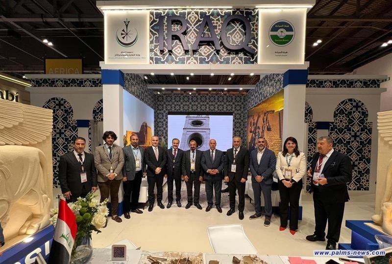 اللجنة المنظّمة لمعرض سوق السفر العالمية في لندن، تختار الجناح العراقي الذي زين بتمثال "لاماسو" كأفضل جناح وأفضل مشاركة للدورة الـ43 للمرة الأولى في السوق.